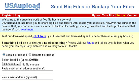 USA Upload
