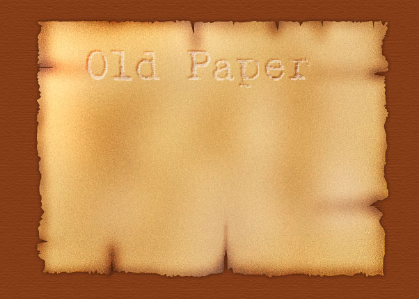 Make a Realistic Old Burnt Paper Piece in Photoshop Tutorial