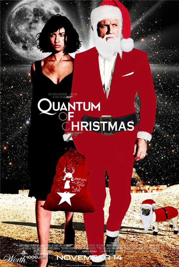80 Funny Christmas and Santa Claus Style Hollywood Movie Posters