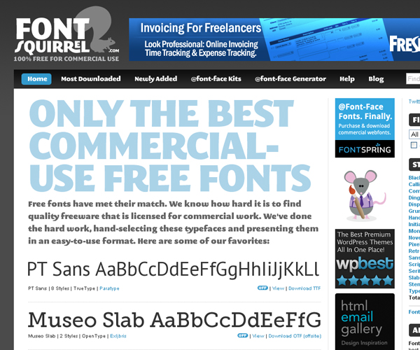 font