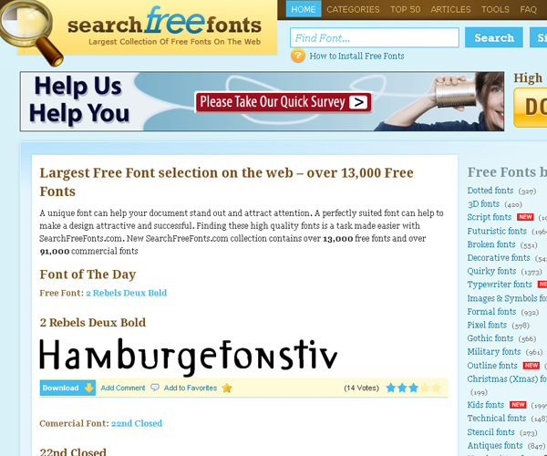font
