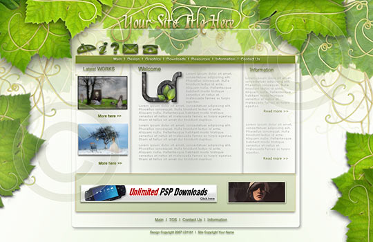 50+ High-Quality Free PSD Web Templates 8
