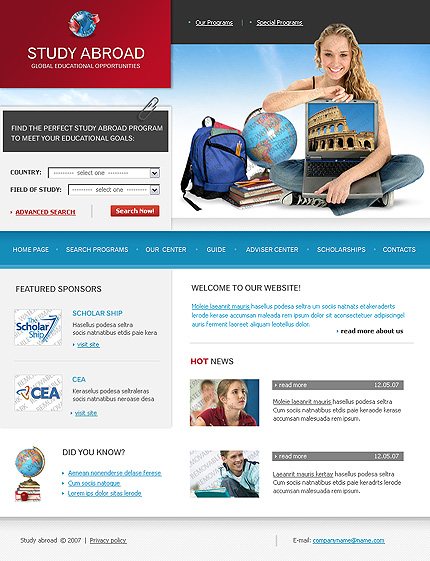 50+ High-Quality Free PSD Web Templates 9