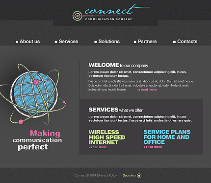 50+ High-Quality Free PSD Web Templates 10