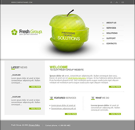 50+ High-Quality Free PSD Web Templates 16