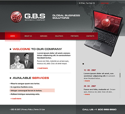 50+ High-Quality Free PSD Web Templates 20