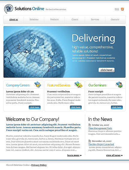 50+ High-Quality Free PSD Web Templates 28