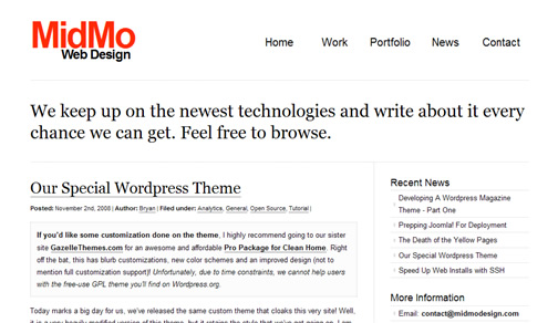 20 Free Minimal WordPress Themes 3