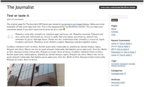 20 Free Minimal WordPress Themes 4