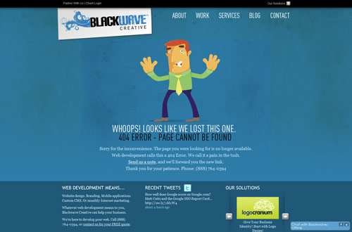 35+ Creative 404 Error Page Designs 12