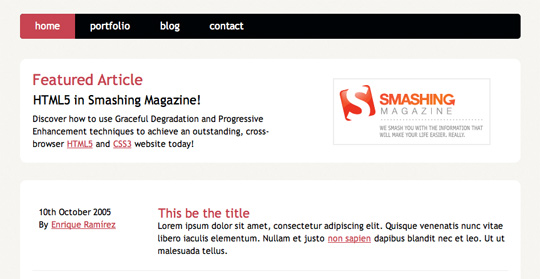 15 + Excellent Tutorials For Web Development Using CSS3 and HTML5 7