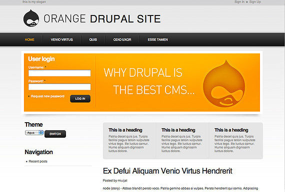 Ultimate Roundup of Free Drupal Themes 16