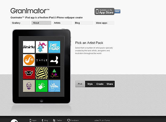 40 Beautiful and Creative iPad Application Websites 6