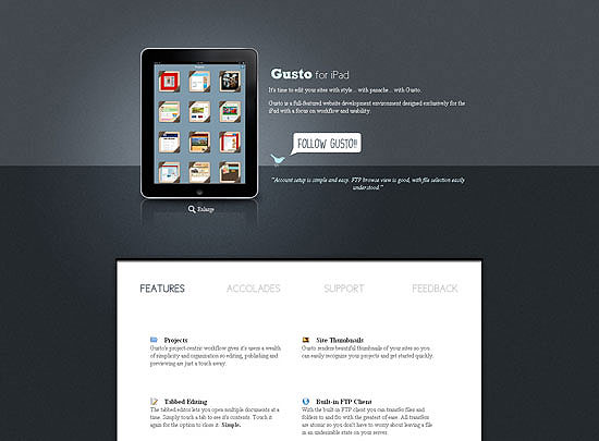 40 Beautiful and Creative iPad Application Websites 8