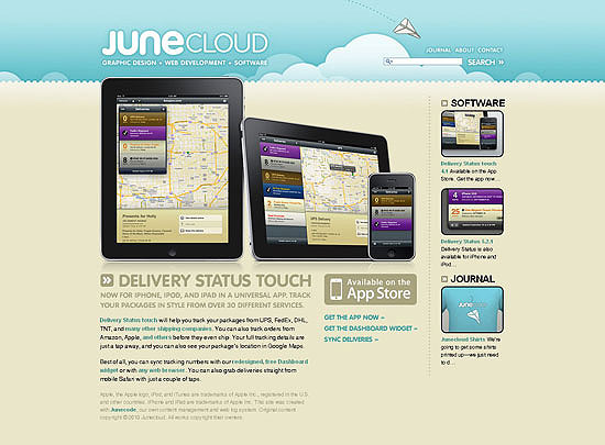 40 Beautiful and Creative iPad Application Websites 12