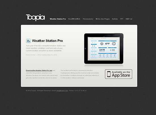 40 Beautiful and Creative iPad Application Websites 16