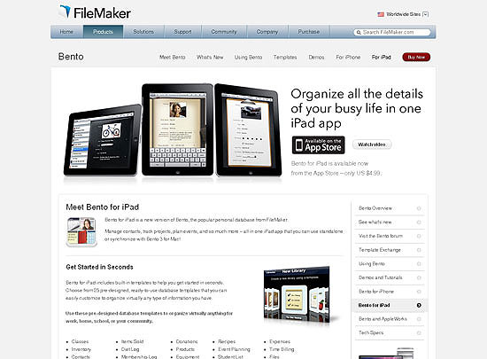 40 Beautiful and Creative iPad Application Websites 18