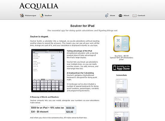 40 Beautiful and Creative iPad Application Websites 20