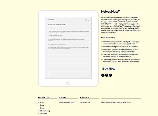 40 Beautiful and Creative iPad Application Websites 23