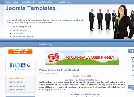 30 Free Joomla Website Themes Collection 7