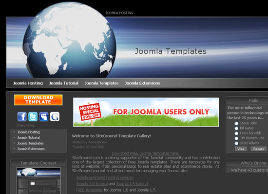 30 Free Joomla Website Themes Collection 8