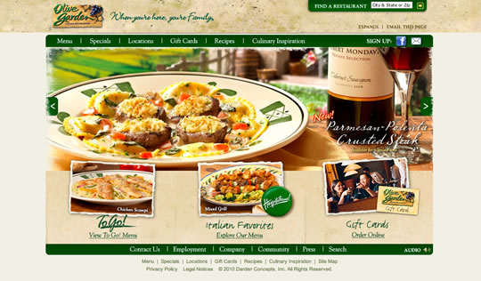 Showcase of Beautiful Restaurant Websites 11