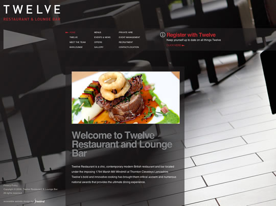 Showcase of Beautiful Restaurant Websites 17