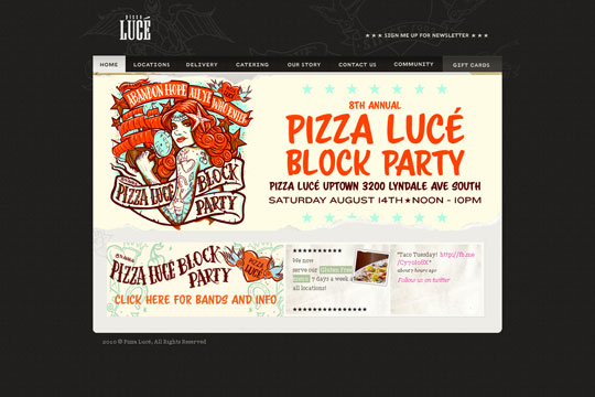 Showcase of Beautiful Restaurant Websites 30