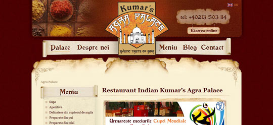 Showcase of Beautiful Restaurant Websites 32
