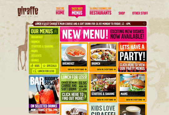 Showcase of Beautiful Restaurant Websites 39