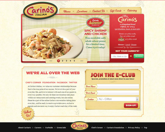 Showcase of Beautiful Restaurant Websites 43