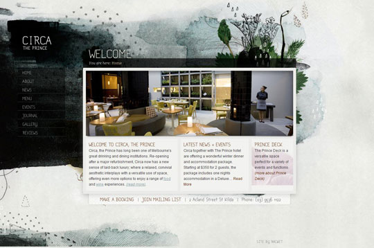 Showcase of Beautiful Restaurant Websites