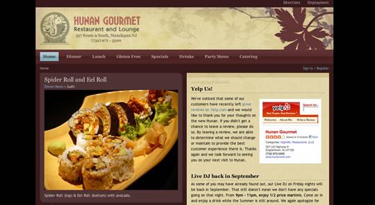 Showcase of Beautiful Restaurant Websites 6