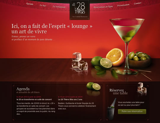 Showcase of Beautiful Restaurant Websites 7