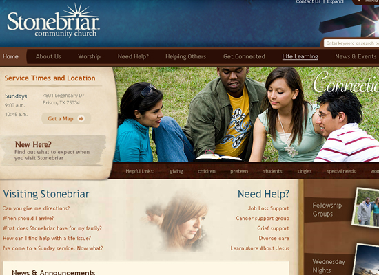15 Beautiful Church Website Designs 2