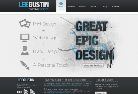 35 Beautiful DIV/CSS Web Designs For Your Inspiration 22