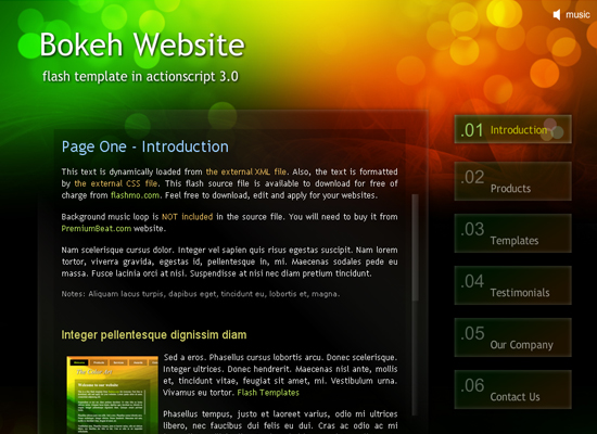 20 Free Flash Templates With Source File 14