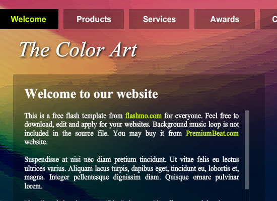 20 Free Flash Templates With Source File 17