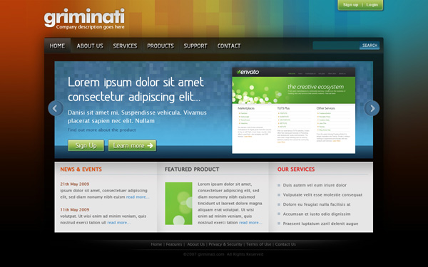 18 Amazing Photoshop Web Layout Design Tutorials 4
