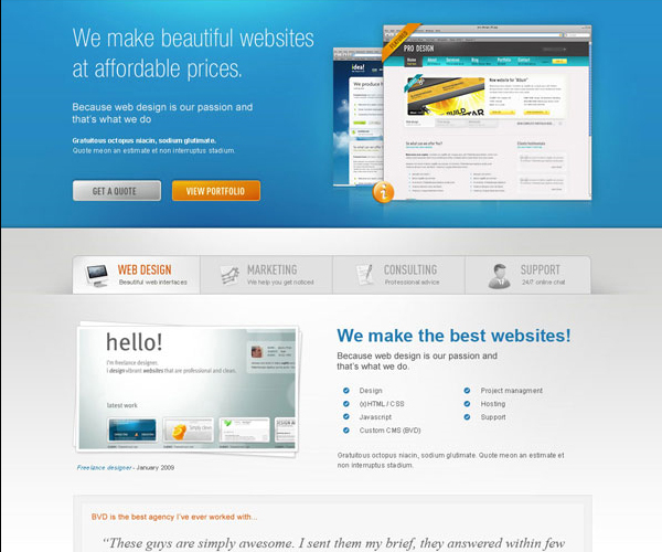 18 Amazing Photoshop Web Layout Design Tutorials 1