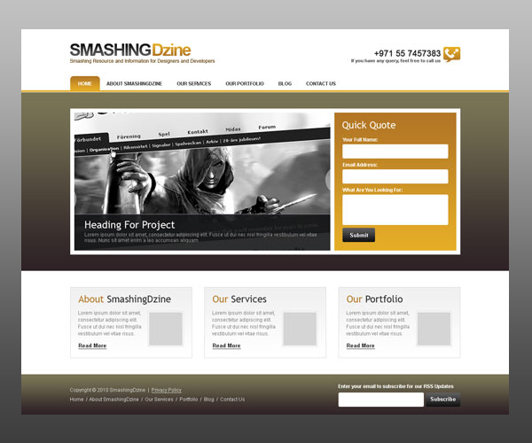 18 Amazing Photoshop Web Layout Design Tutorials 6