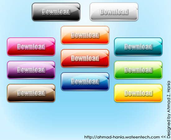 25 Beautiful Free Buttons for web designers with source file 13