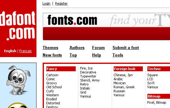 25 Popular Websites to Download Free Fonts 1