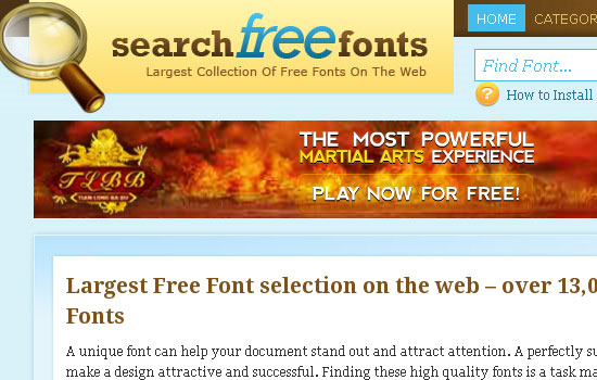 25 Popular Websites to Download Free Fonts 12