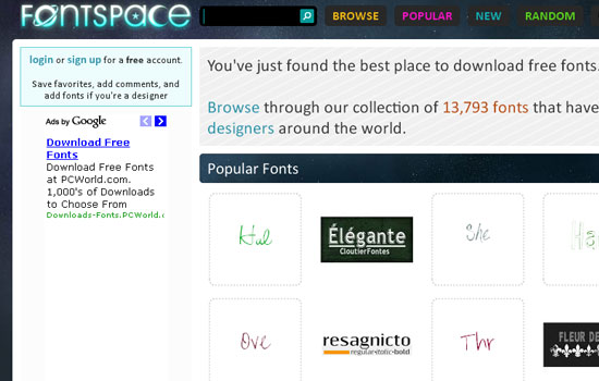 25 Popular Websites to Download Free Fonts 16