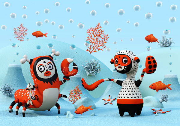 A Showcase of Beautiful 3D Illustrations by Teodoru Badiu 1