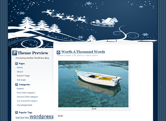 25 Free Web Design Themes for Christmas 1