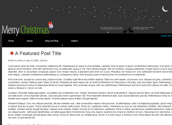 25 Free Web Design Themes for Christmas 8