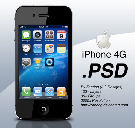 20 iPhone PSD Collection for Your Inspiration 5