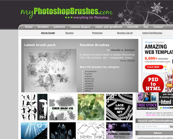 20 Amazing High Quality Photoshop Brush Directories for Designers 3